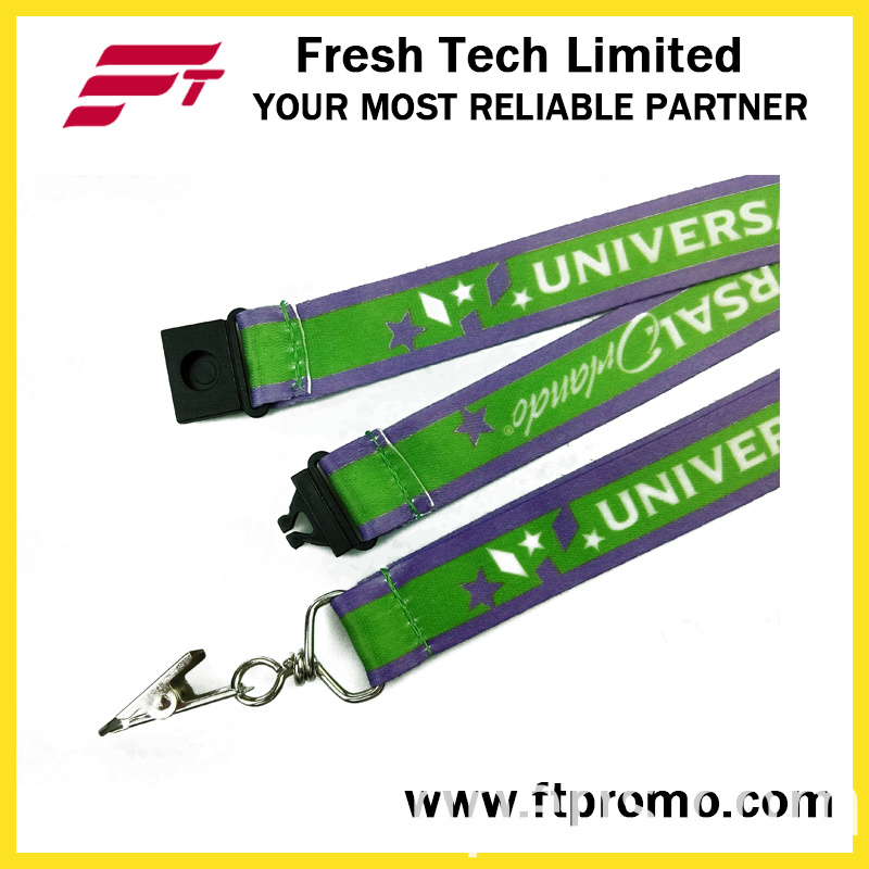 Advertised Polyester Card Lanyard with Heat Transfer Printing